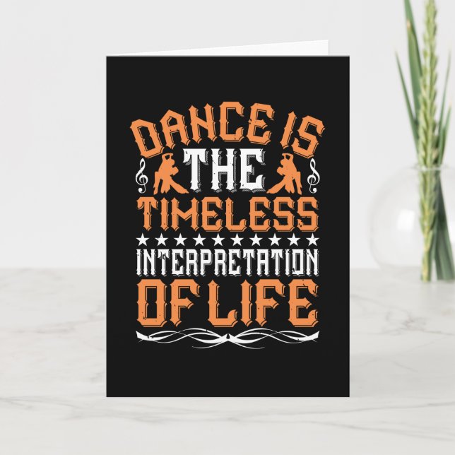 Dancing är den tidslösa tolkningen kort (Framsida)