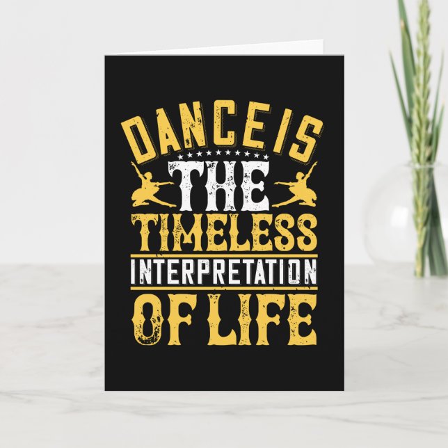 Dancing är den tidslösa tolkningen kort (Framsida)