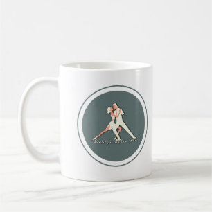 Dancing är min äkta kärlek kaffemugg