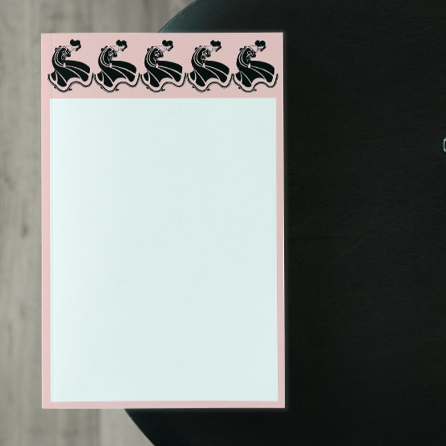 Dancing Art nouveau Dam Brevpapper (Skapare uppladdad)