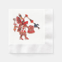 Dancing Aztec shaman krigare