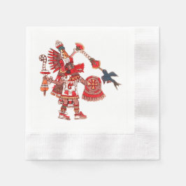 Dancing Aztec shaman krigare Pappersservett