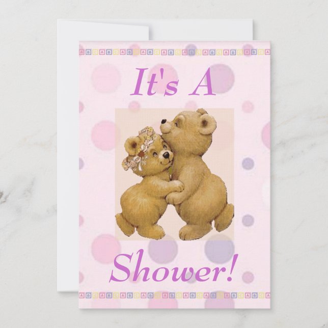 Dancing Baby Shower-inbjudan Inbjudningar (Framsida)