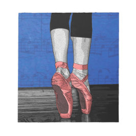 Dancing Ballerina Ballet Shoes Anteckningsblock