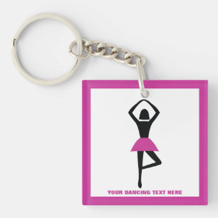 Dancing ballerina black, shock rosa anpassningsbar