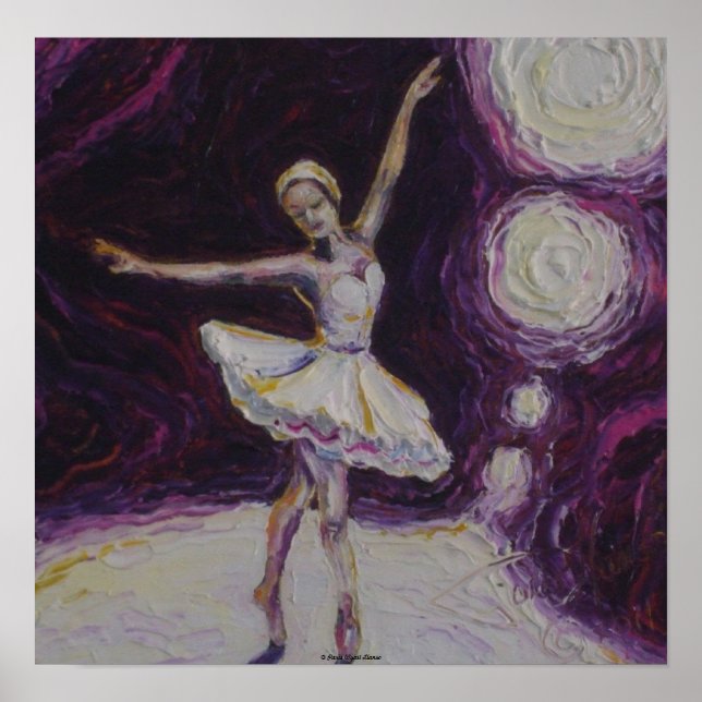 Dancing Ballerina Fine Art Poster (Framsidan)