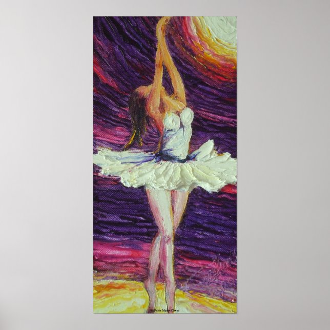 Dancing Ballerina Fine Art Poster (Framsidan)