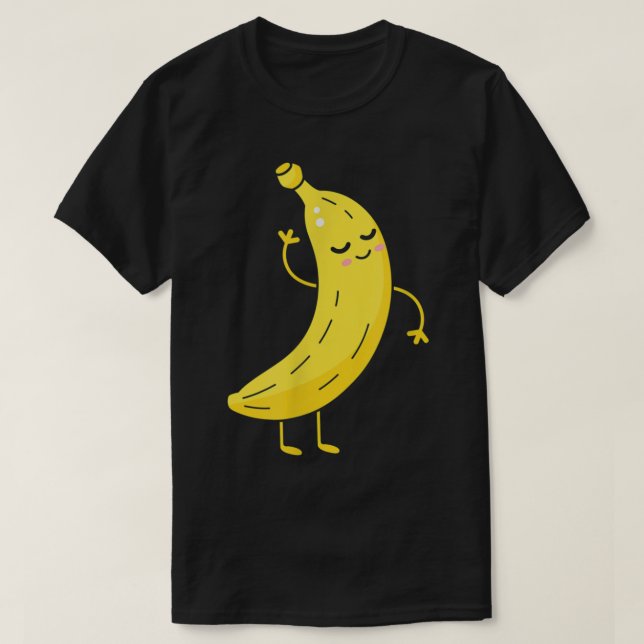 Dancing Banana Funny Cartoon Design T Shirt (Design framsida)