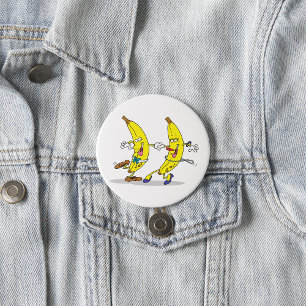 Dancing Bananas Button Knapp