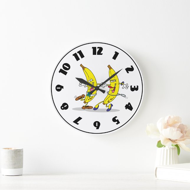 Dancing Bananas Clock Stor Klocka (Skapare uppladdad)