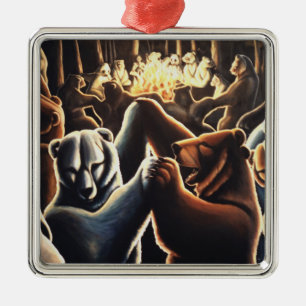 Dancing Bears Ornament Multicultural Kärlek Gifts