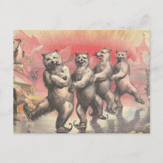 Dancing Bears Vykort