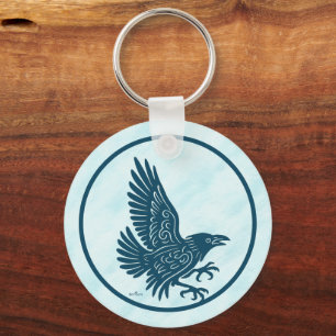 Dancing Blue Raven Nyckelring
