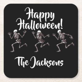 Dancing Bones Underlägg Papper Kvadrat