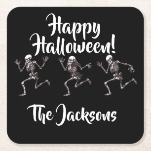 Dancing Bones Underlägg Papper Kvadrat