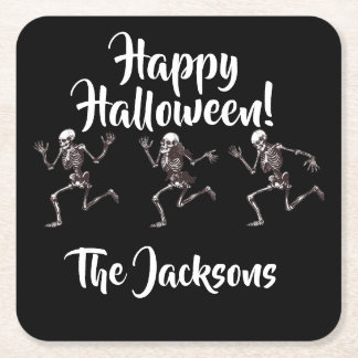 Dancing Bones Underlägg Papper Kvadrat