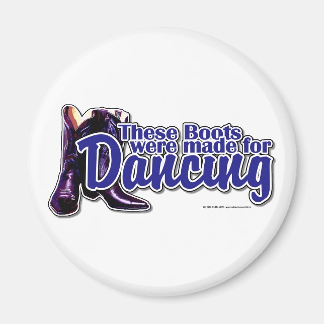 Dancing Boots Magnet (Framsidan)