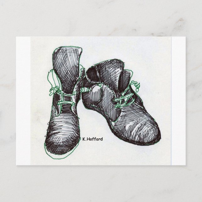 Dancing Boots Vykort (Framsida)