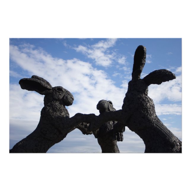 Dancing Bunnies, Dublin, Ohio Fototryck (Framsidan)