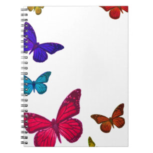 Dancing Butterflies Anteckningsbok Med Spiral