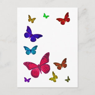 Dancing Butterflies Vykort