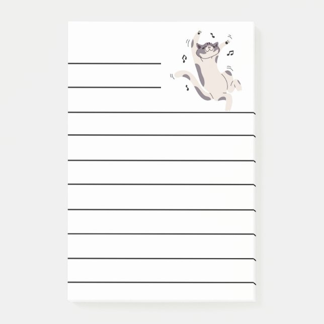 "Dancing Cat" Post-it (Framsida)