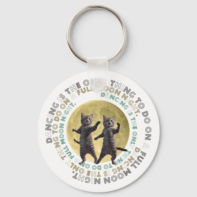 dancing cats-1  nyckelring (Framsida)