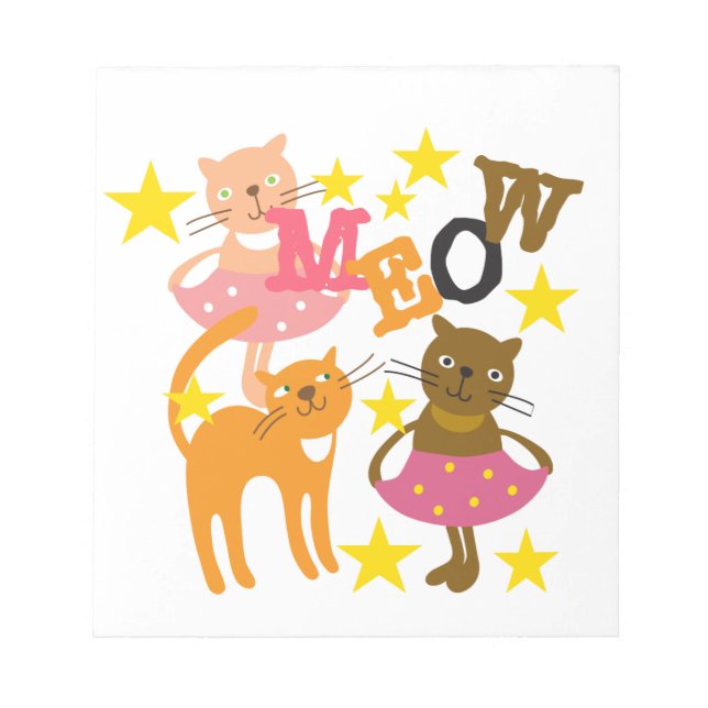Dancing Cats Anteckningsblock (Framsida)