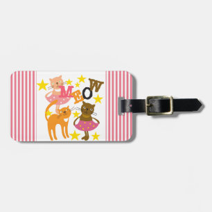 Dancing Cats Bagagebricka