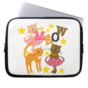 Dancing Cats Laptop Fodral