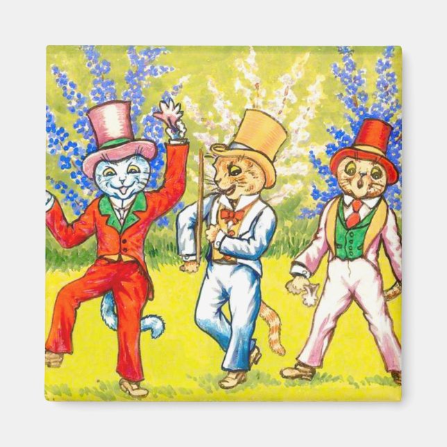 Dancing Cats Magnet (Framsidan)