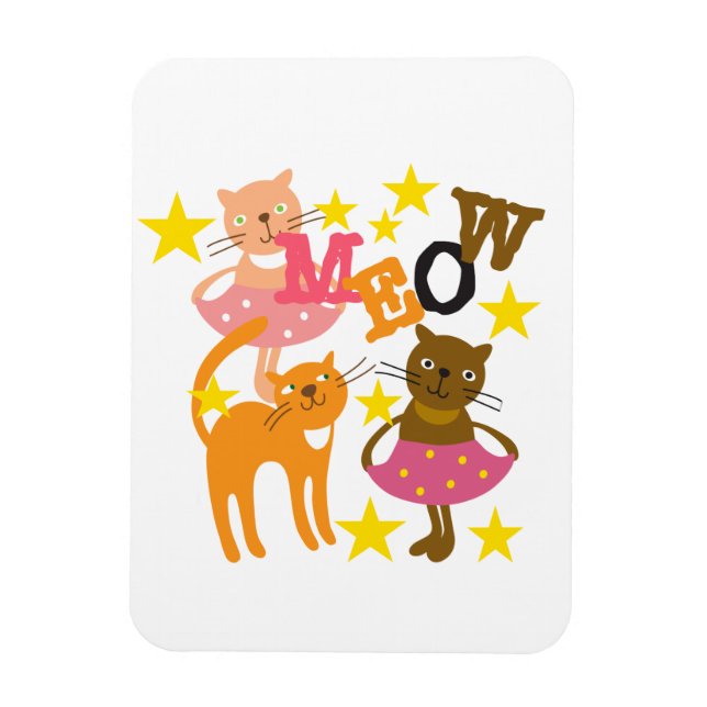 Dancing Cats Magnet (Vertikal)