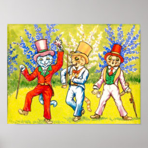 Dancing Cats Poster