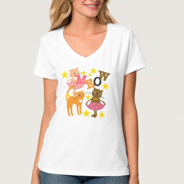 Dancing Cats T Shirt (Framsida)