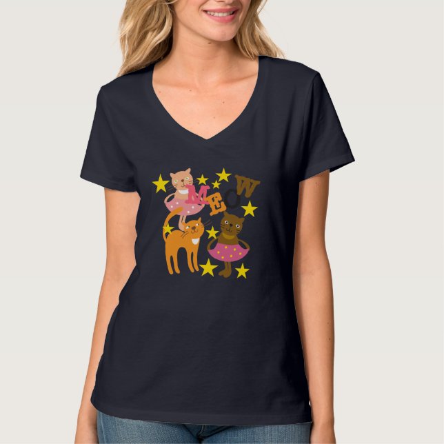 Dancing Cats T-shirt (Framsida)