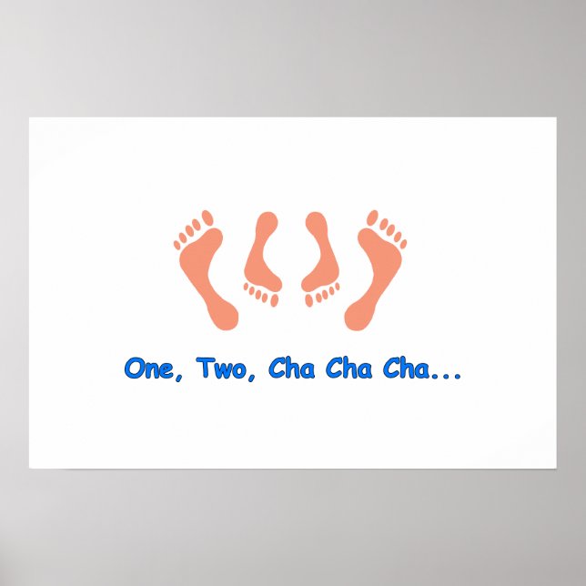 Dancing Cha Cha Feet Poster (Framsidan)
