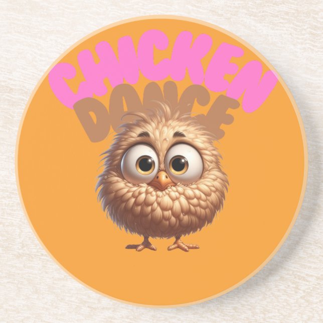 Dancing Chicken Sandstone Underlägg (Framsidan)