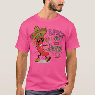 Dancing Chili Pepper Sombrero Maracas Cinco De May T Shirt