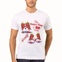 Dancing Chili Peppers Hett i kväll T-Shirt