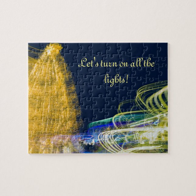 Dancing christmas ljus pussel (Horisontell)