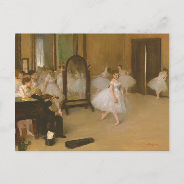 Dancing Class (1870) Edgar Degas Vykort (Framsida)