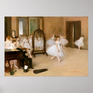 Dancing Class by Edgar Degas Poster