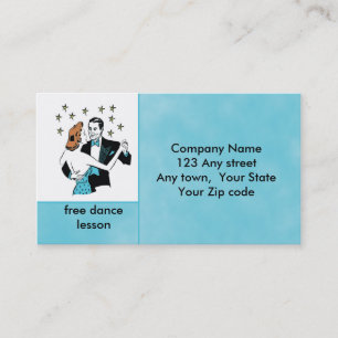 Dancing Couple i studio eller klubb i stil Visitkort