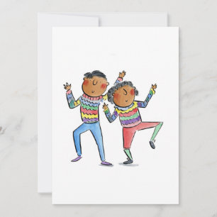 Dancing Couple Inbjudningar