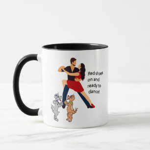 Dancing Couple Tango OCH Dancing Hundar Coffee Mug Mugg