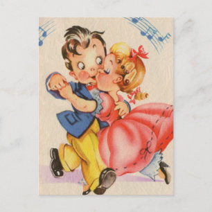 Dancing Couple Vykort