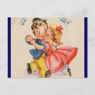Dancing Couple Vykort