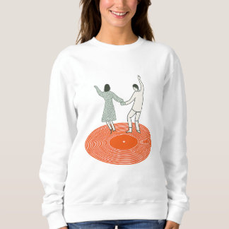 Dancing Couple Wall Art Print, Retro Record Player T Shirt