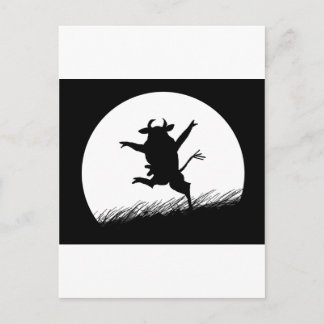 Dancing Cow Vykort