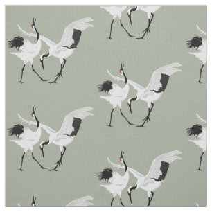 Dancing Cranes Tyg